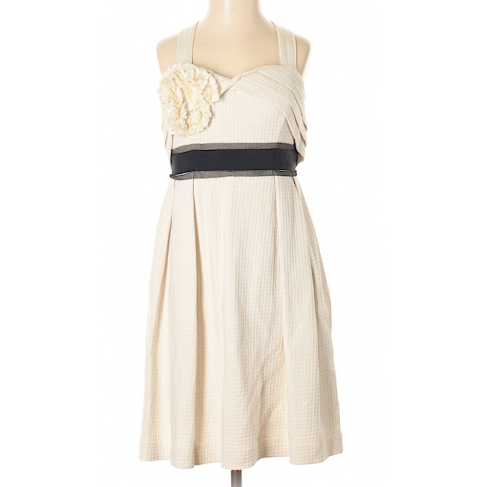 Anthropologie Deletta waffle knit corsage dress